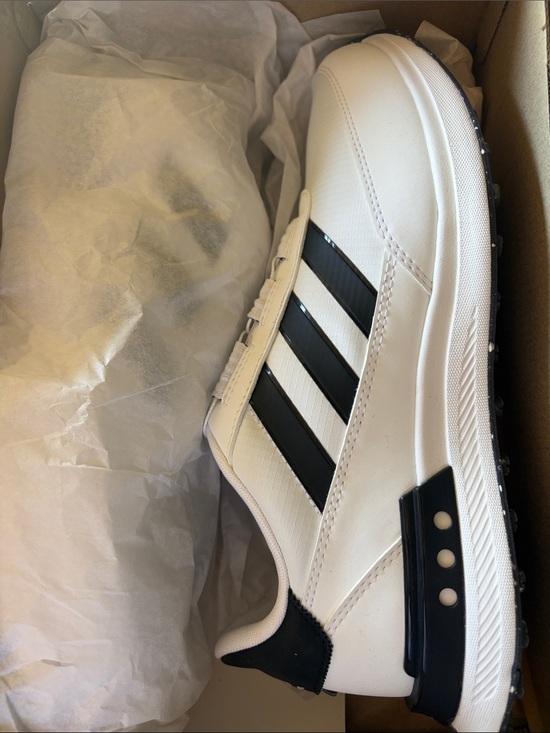 adidas Other - adidas White and Black Men's Golf Shoes with Three-Stripes